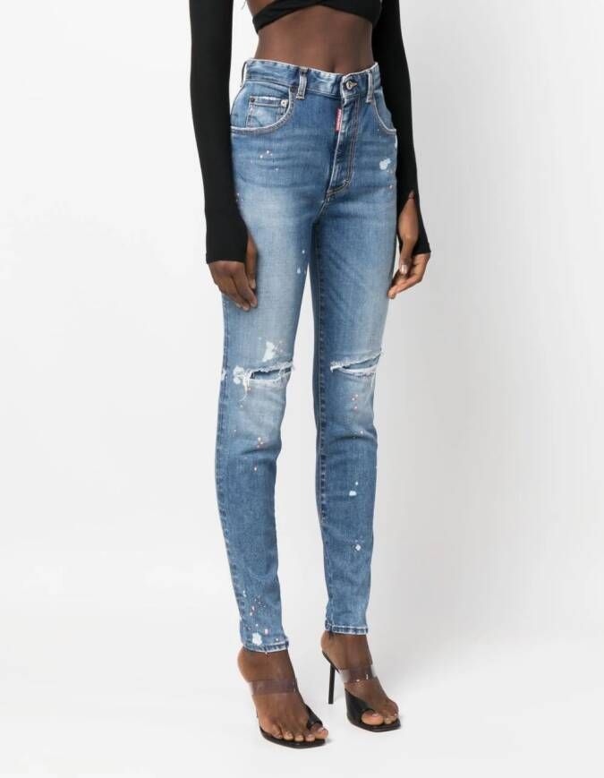 DSQUARED2 Skinny jeans Blauw