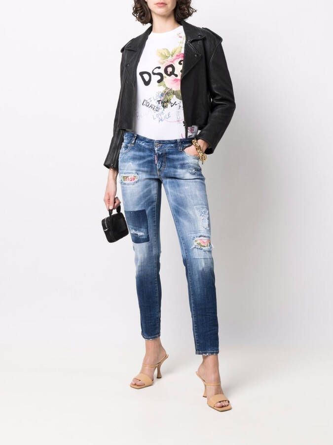 DSQUARED2 Skinny jeans Blauw