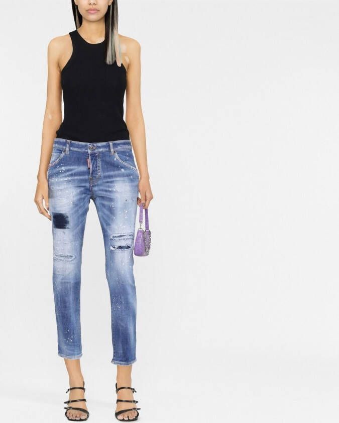DSQUARED2 Skinny jeans Blauw