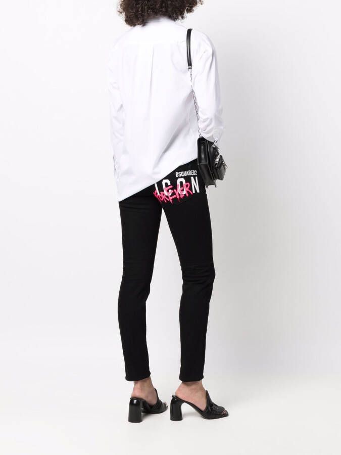 DSQUARED2 Skinny jeans Zwart