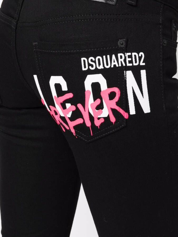 DSQUARED2 Skinny jeans Zwart