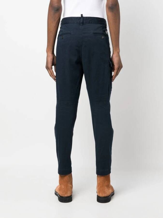 Dsquared2 slim-cut cargo trousers Blauw
