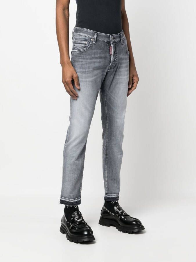 Dsquared2 slim-fit cropped jeans Grijs