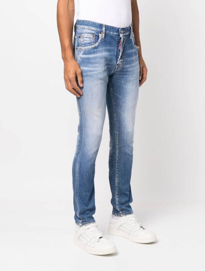 Dsquared2 Jeans met gewassen-effect Blauw