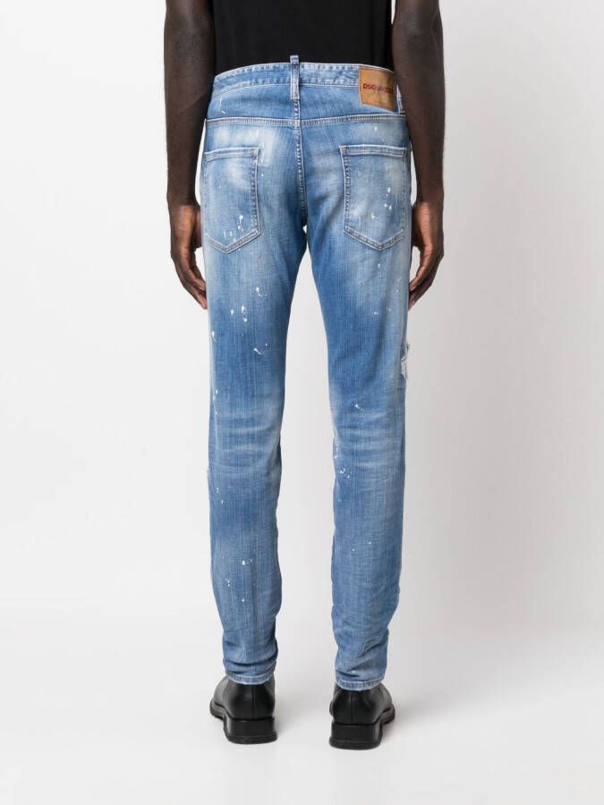 DSQUARED2 Slim-fit jeans Blauw