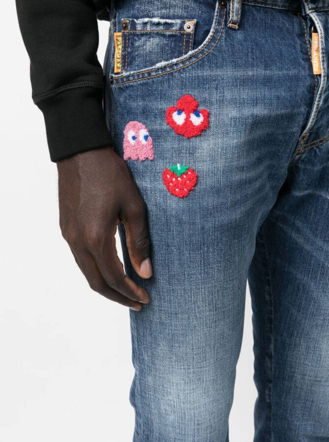 DSQUARED2 Slim-fit jeans Blauw