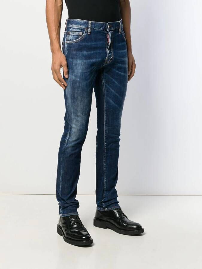 DSQUARED2 Slim-fit jeans Blauw