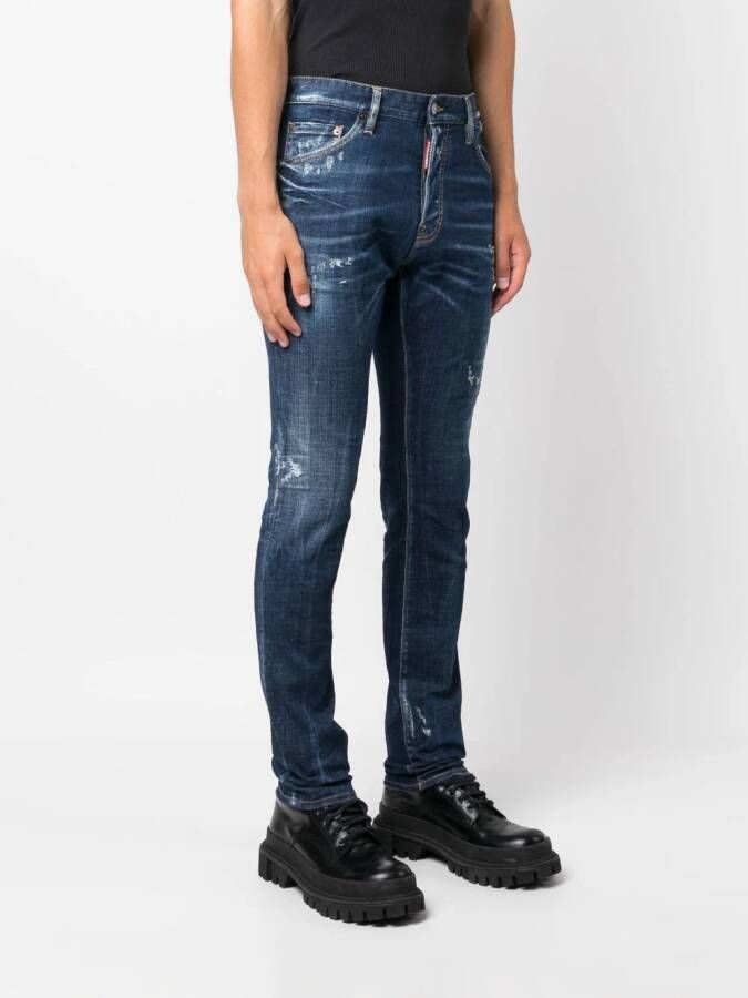 DSQUARED2 Slim-fit jeans Blauw