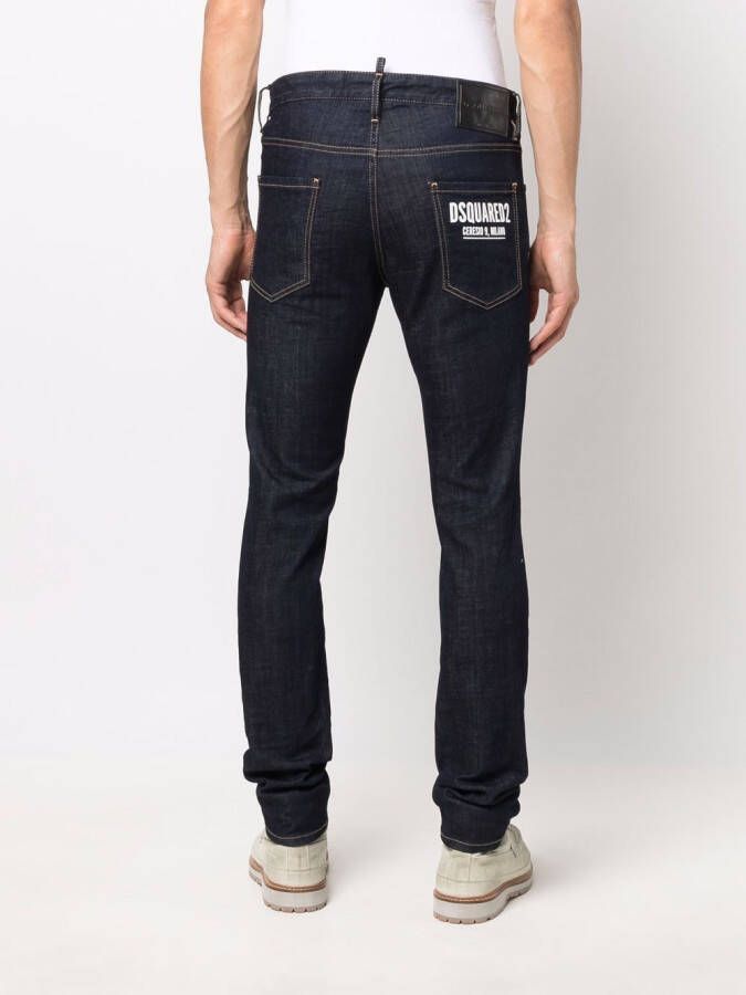 DSQUARED2 Slim-fit jeans Blauw