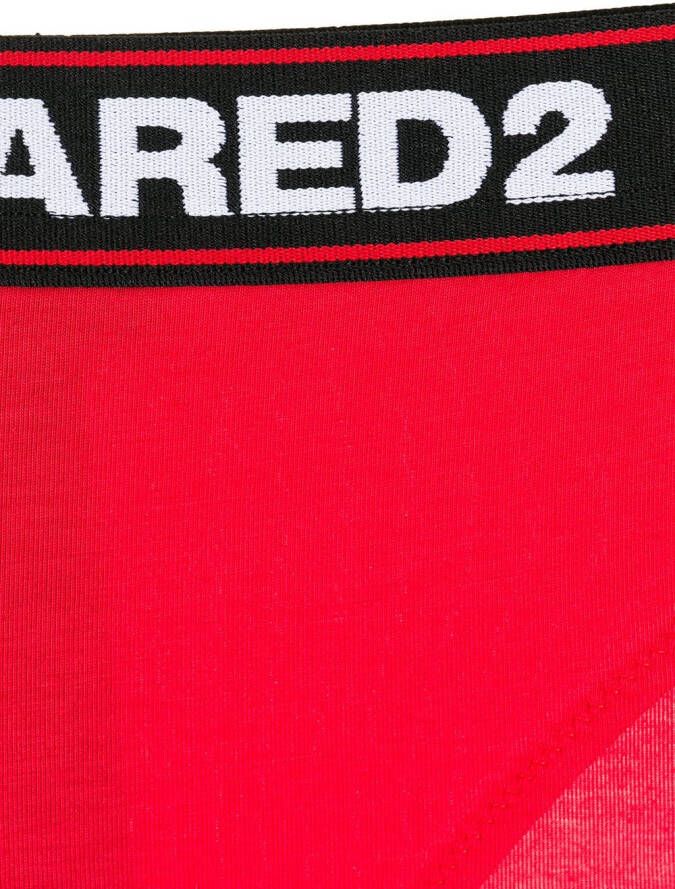 DSQUARED2 Slip met logo Rood