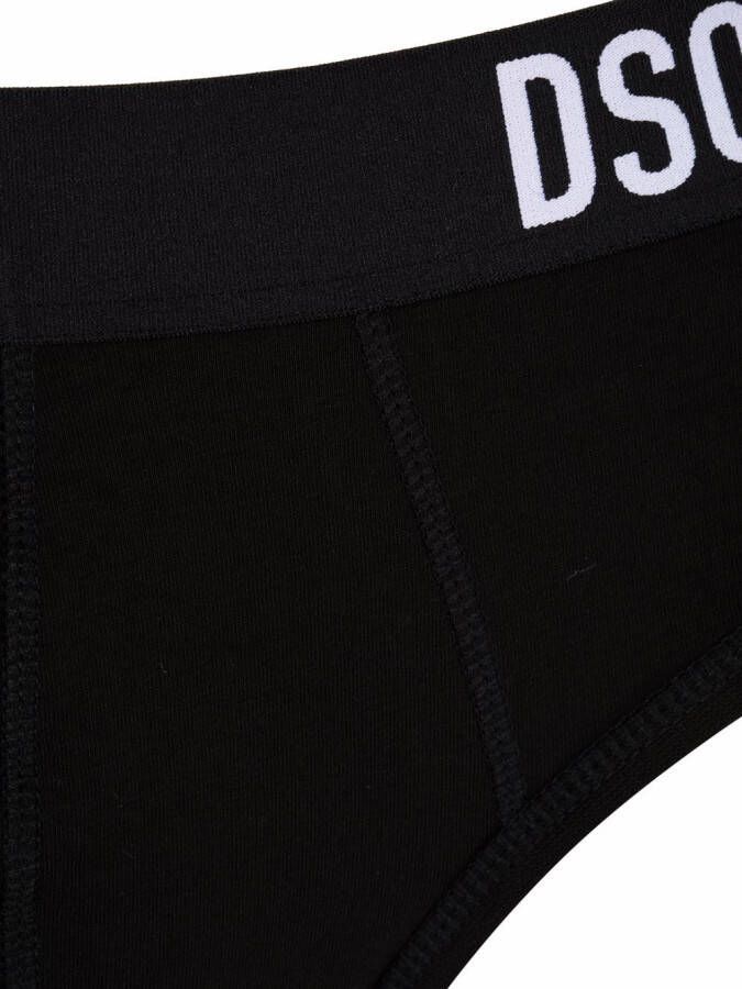 DSQUARED2 Slip met logo tailleband Zwart