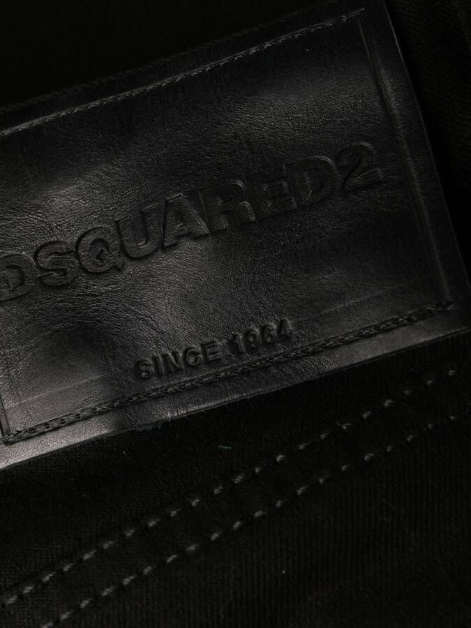 Dsquared2 split-cuff flared jeans Zwart