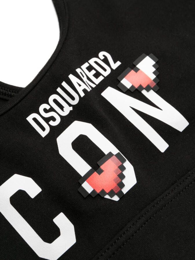 DSQUARED2 Sport-bh met print Zwart