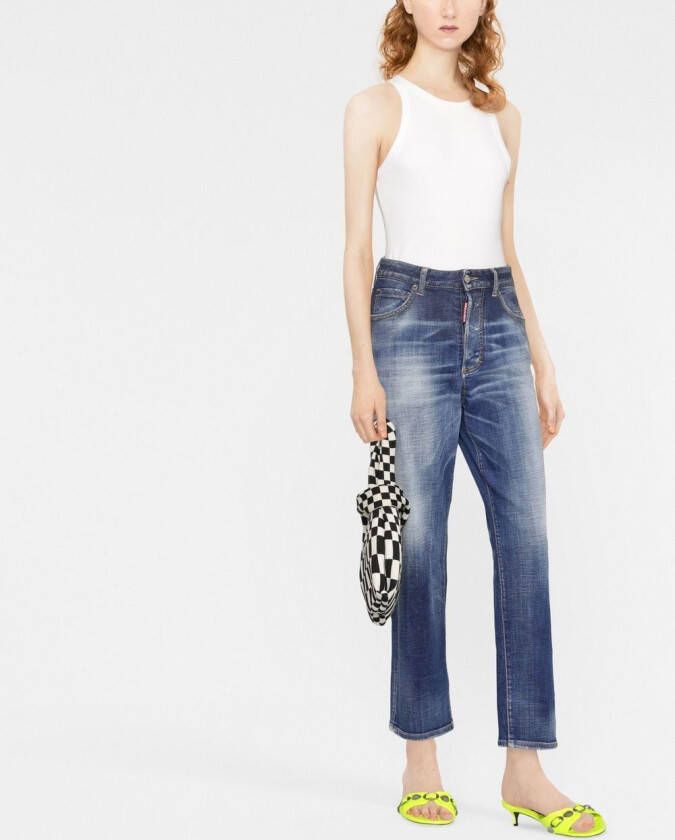DSQUARED2 Straight jeans Blauw