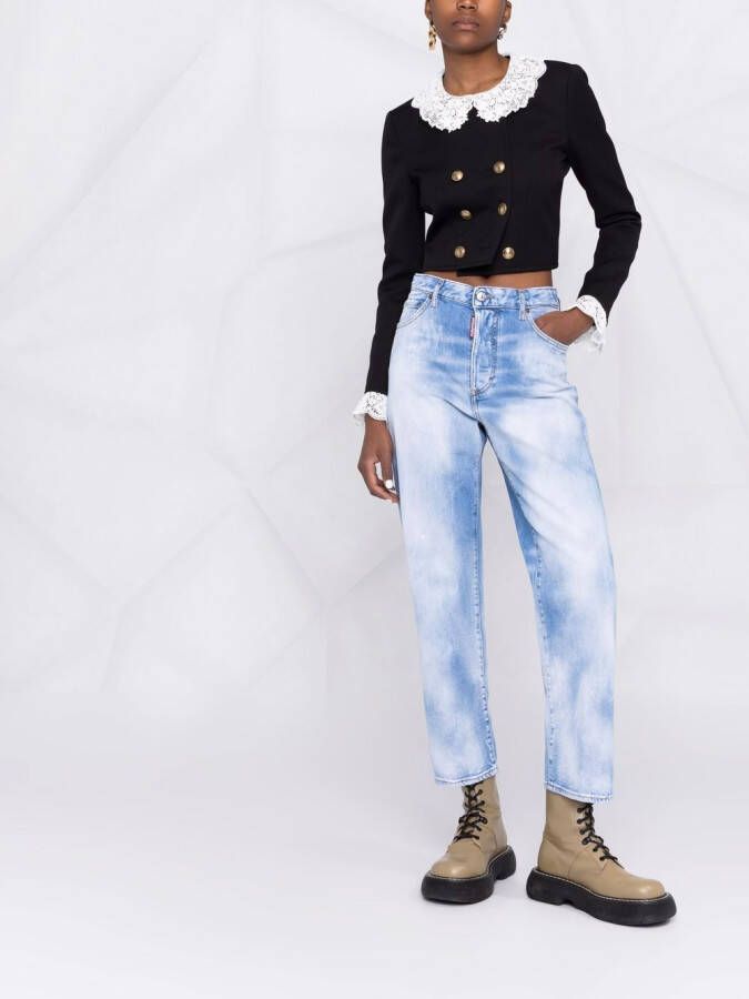 DSQUARED2 Straight jeans Blauw