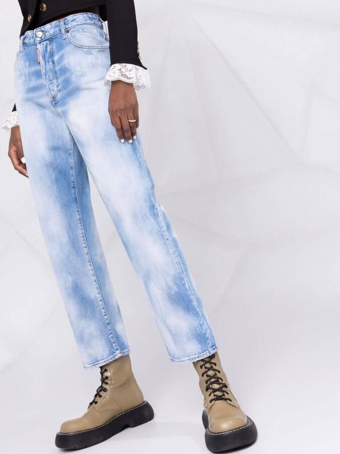 DSQUARED2 Straight jeans Blauw