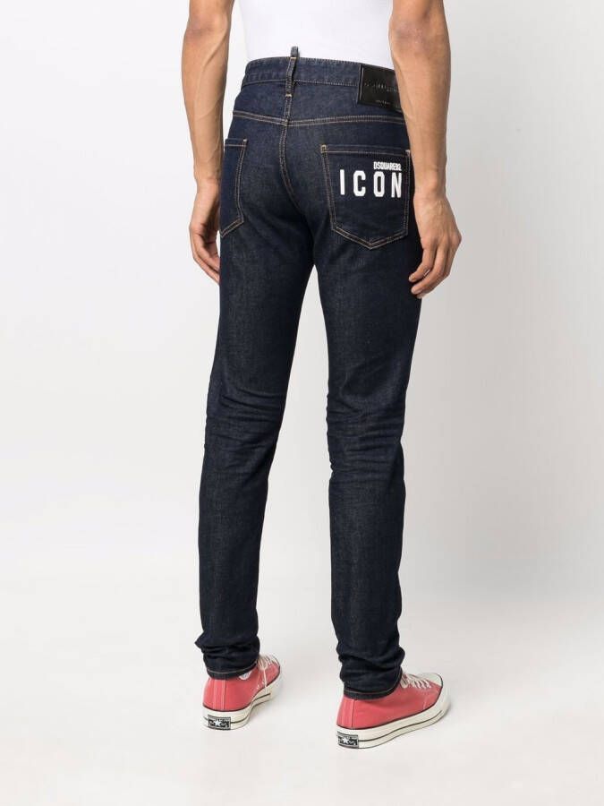 Dsquared2 Straight jeans Blauw