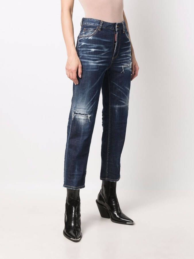 Dsquared2 Straight jeans Blauw