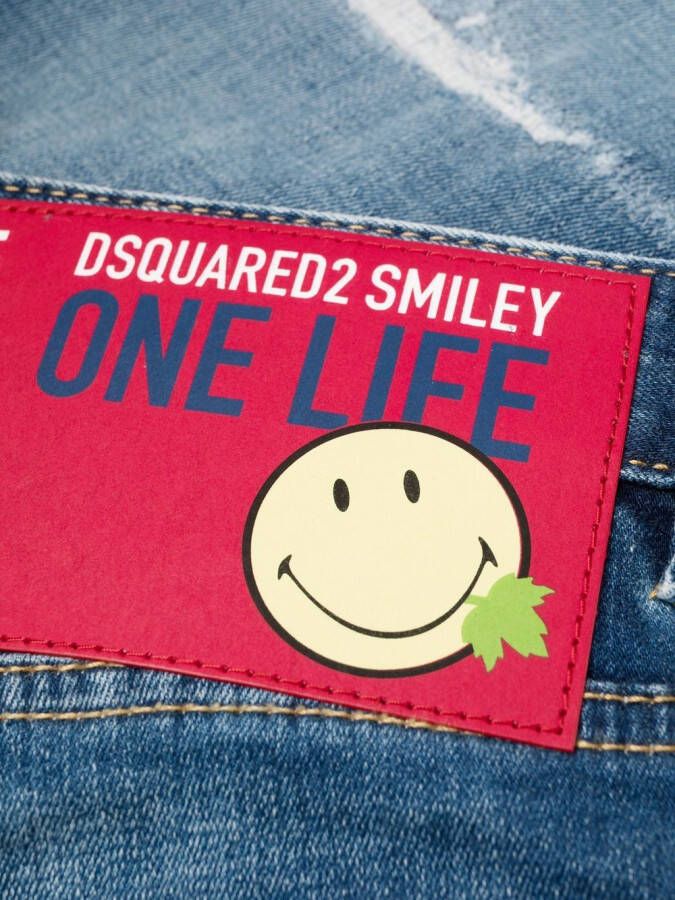 DSQUARED2 Straight jeans Blauw
