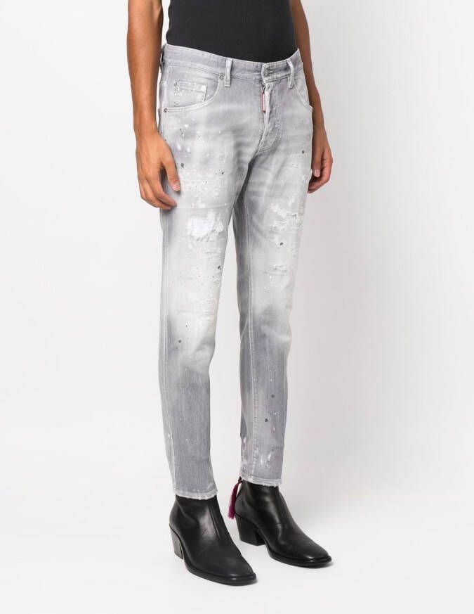 Dsquared2 Straight jeans Grijs