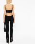 DSQUARED2 strap-detail flared trousers Zwart - Thumbnail 3