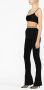 DSQUARED2 strap-detail flared trousers Zwart - Thumbnail 4