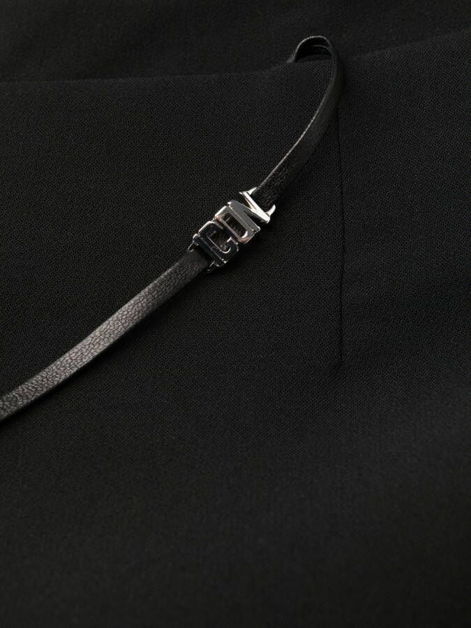 DSQUARED2 strap-detail flared trousers Zwart
