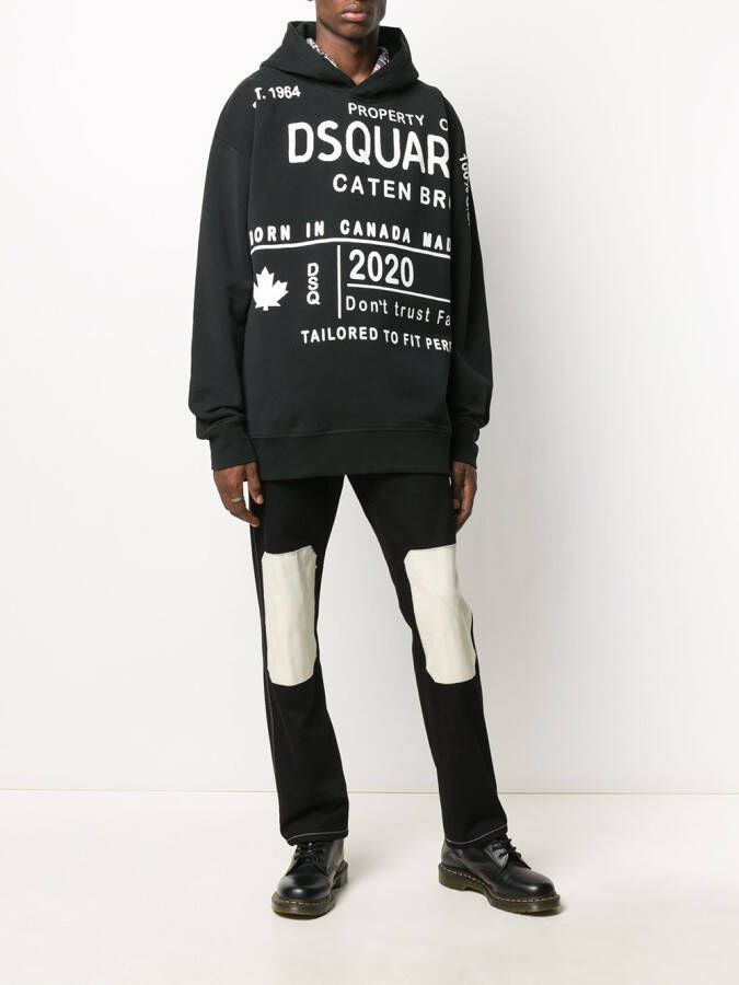 DSQUARED2 Sweater met capuchon Zwart