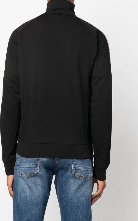 DSQUARED2 Sweater met geborduurd logo Zwart