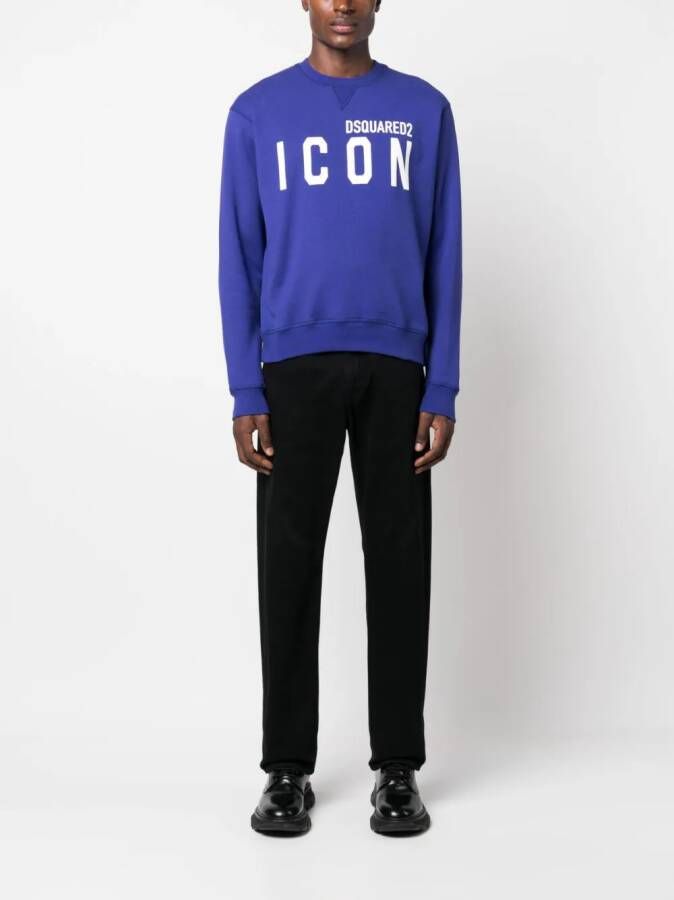 Dsquared2 Sweater met Icon-logoprint Paars