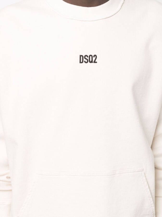 Dsquared2 Sweater met logo Beige