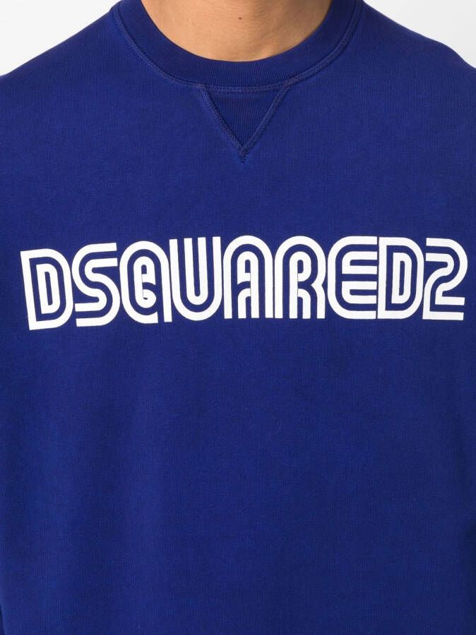 Dsquared2 Sweater met logo Blauw