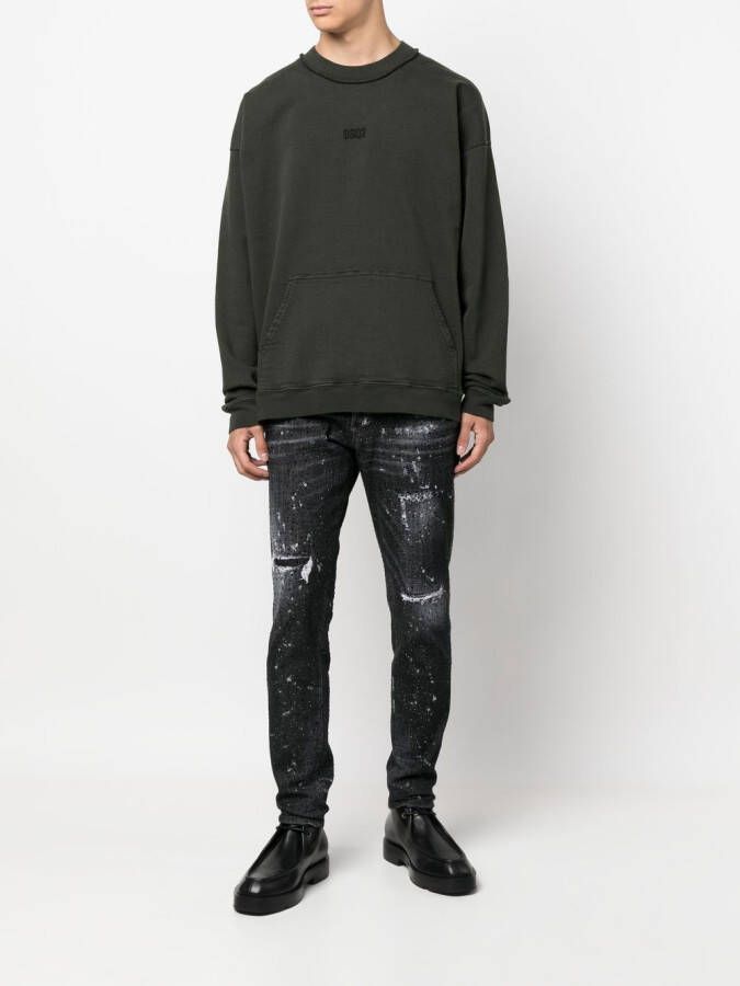 DSQUARED2 Sweater met logopatch Groen