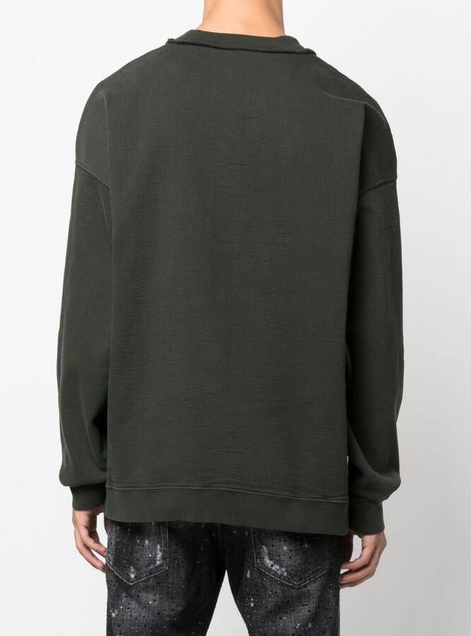 DSQUARED2 Sweater met logopatch Groen