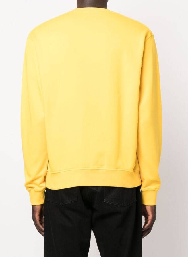 DSQUARED2 Sweater met logoprint Geel
