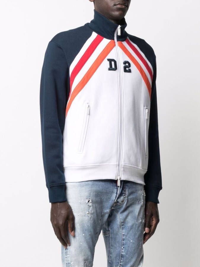Dsquared2 Sweater met rits Wit