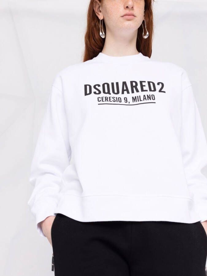 Dsquared2 Sweater met ronde hals Wit