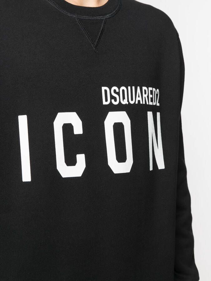 DSQUARED2 Sweater met ronde hals Zwart