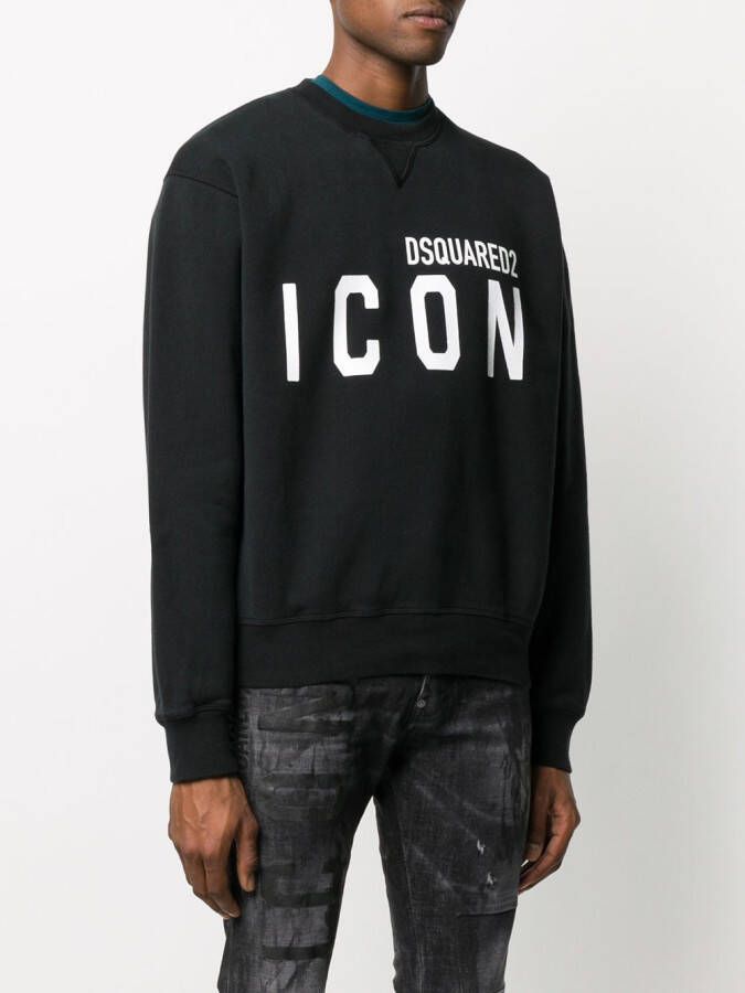 DSQUARED2 Sweater met ronde hals Zwart