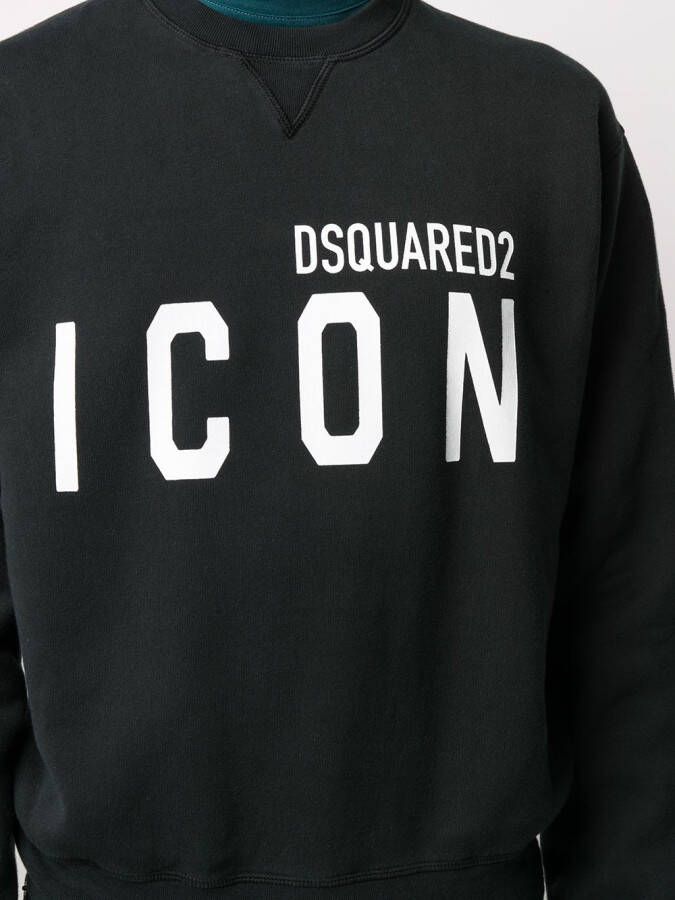 DSQUARED2 Sweater met ronde hals Zwart