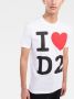 Dsquared2 T-shirt met grafische print Wit - Thumbnail 3