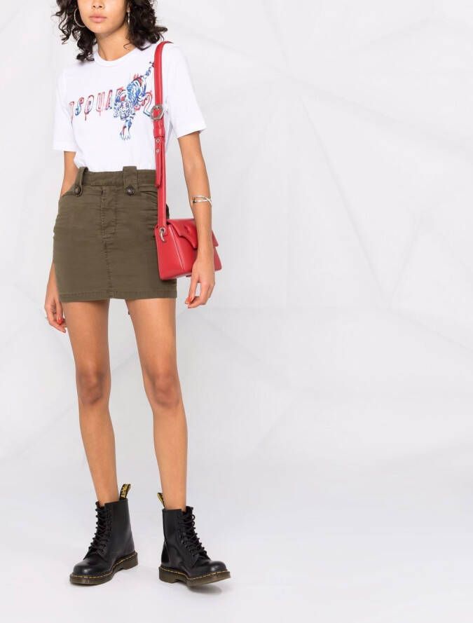 DSQUARED2 T-shirt met logo Wit