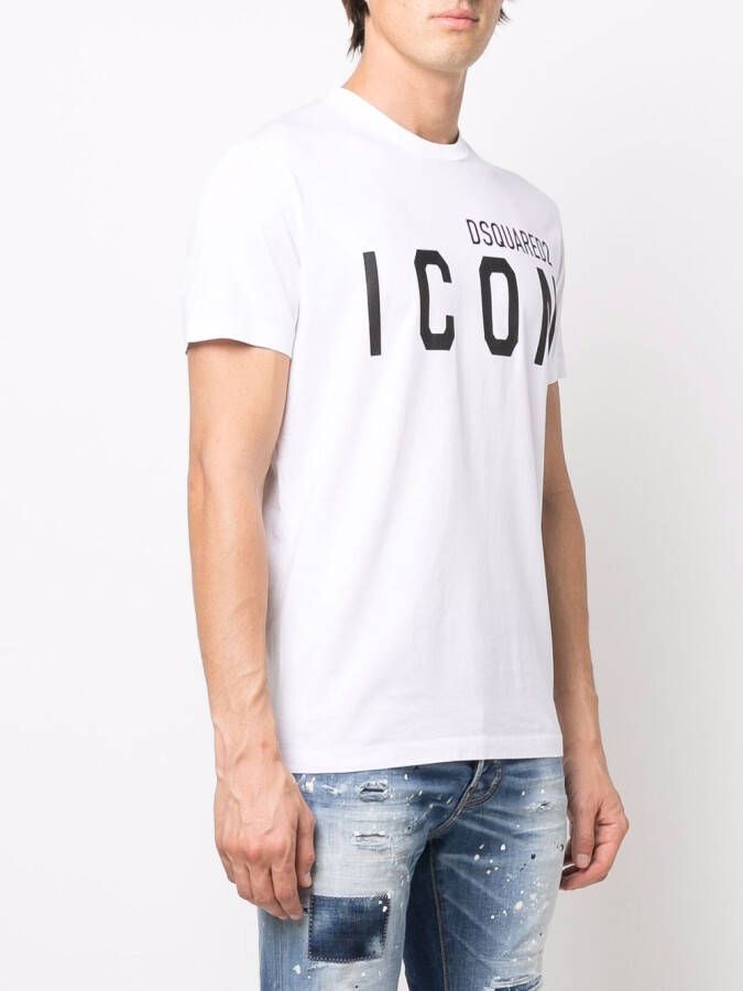 DSQUARED2 T-shirt met logo Wit