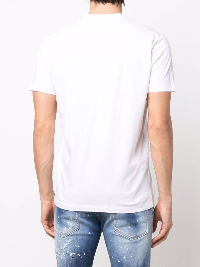DSQUARED2 T-shirt met logo Wit