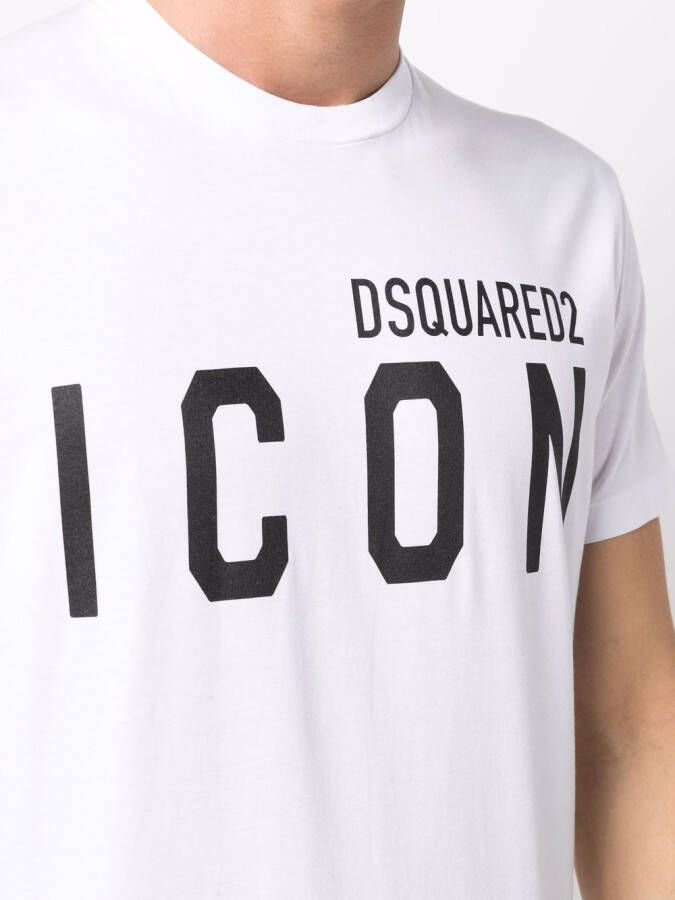 DSQUARED2 T-shirt met logo Wit