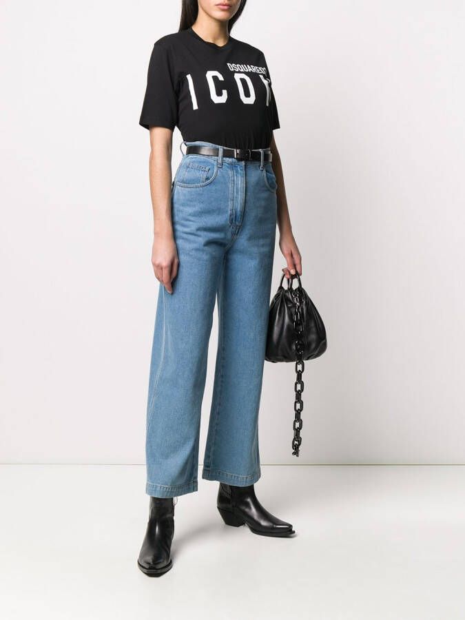 DSQUARED2 T-shirt met logo Zwart