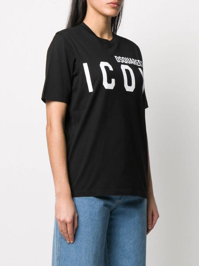 DSQUARED2 T-shirt met logo Zwart