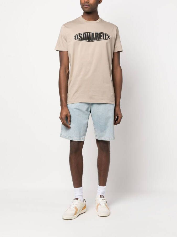 DSQUARED2 T-shirt met logoprint Beige