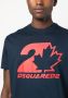 Dsquared2 T-shirt met logoprint Blauw - Thumbnail 5