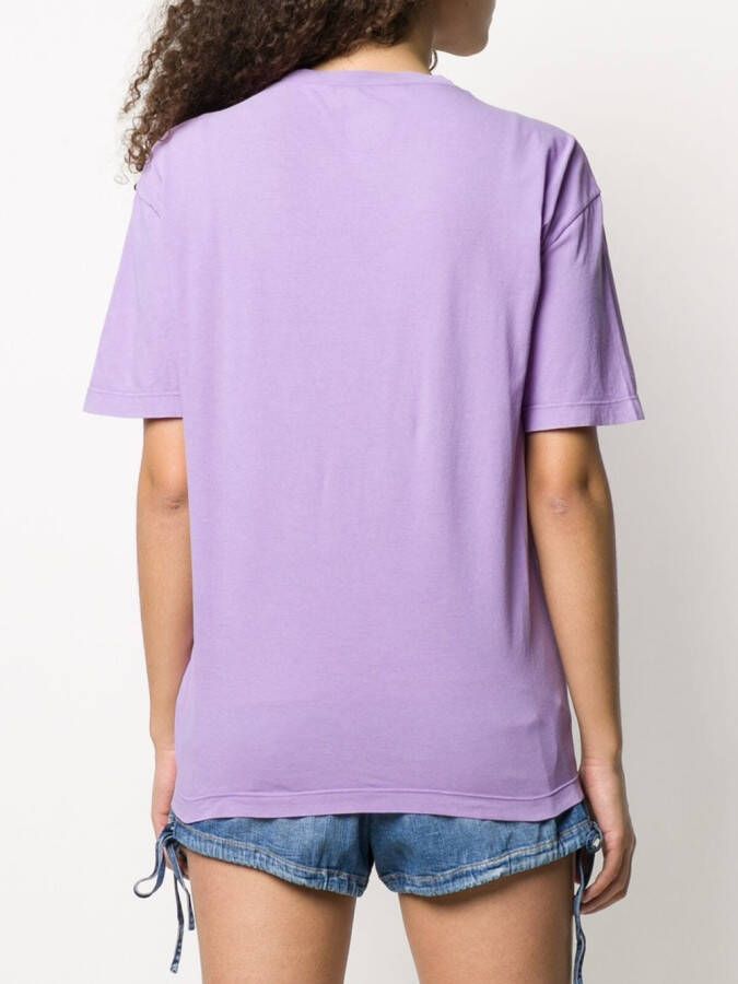 DSQUARED2 T-shirt met logoprint Paars